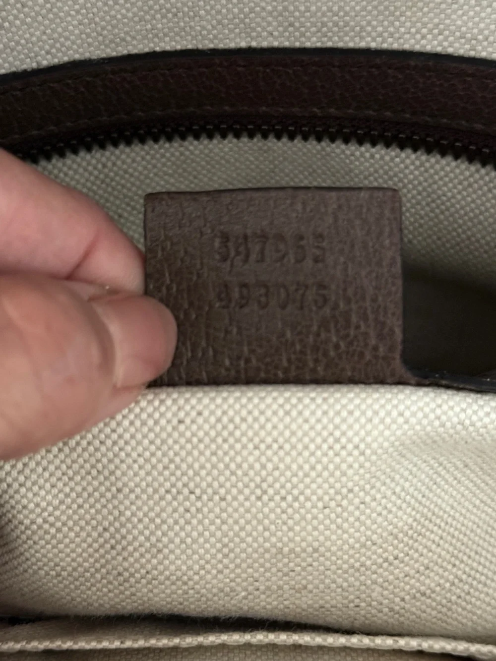 Gucci Beige GG Supreme Canvas Backpack with Green-Red Web Stripe